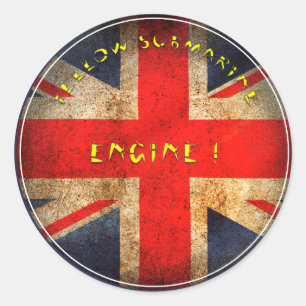 Sticker Rond Drapeau anglais