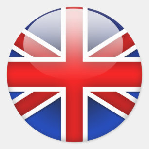 Sticker Rond Drapeau anglais 2.0