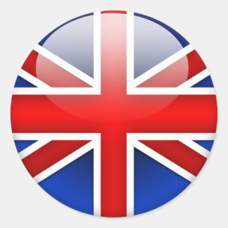 Sticker Rond Drapeau anglais 2.0