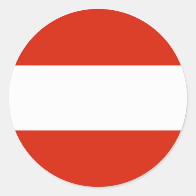 Sticker Rond Drapeau Autriche (Devant)