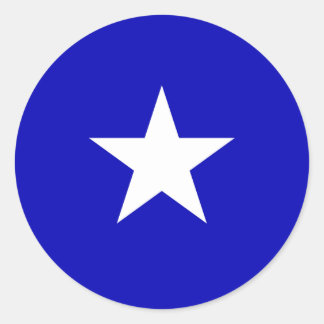 Sticker Rond Drapeau bleu Bonnie