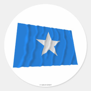 Sticker Rond Drapeau bleu mignon/à l'ouest drapeau de