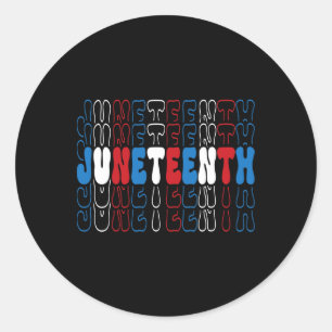 Sticker Rond Drapeau bleu rouge 1