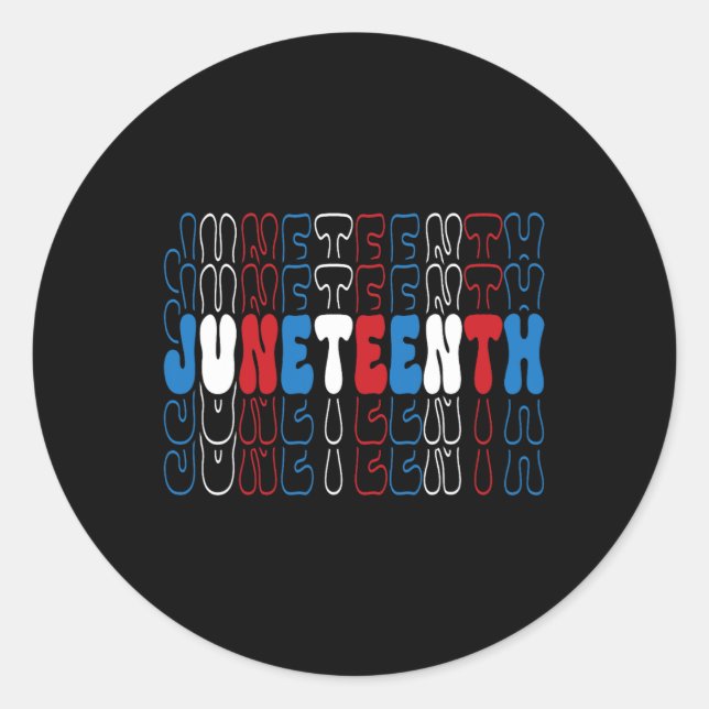 Sticker Rond Drapeau bleu rouge 1 (Devant)