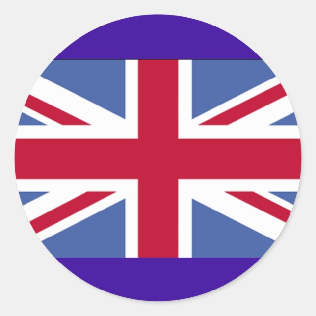 STICKER ROND DRAPEAU BRITANNIQUE (Devant)