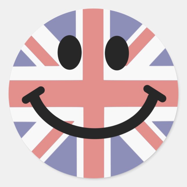 Sticker Rond Drapeau britannique (Devant)