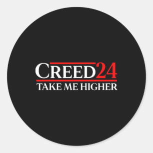 Sticker Rond Drapeau Creed 24 Take Me Higher Usa Amérique