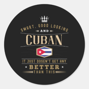 Sticker Rond Drapeau Cuba pour les Cubains