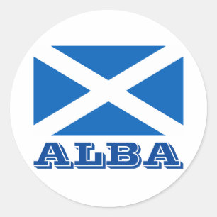 Sticker Rond Drapeau d'Alba
