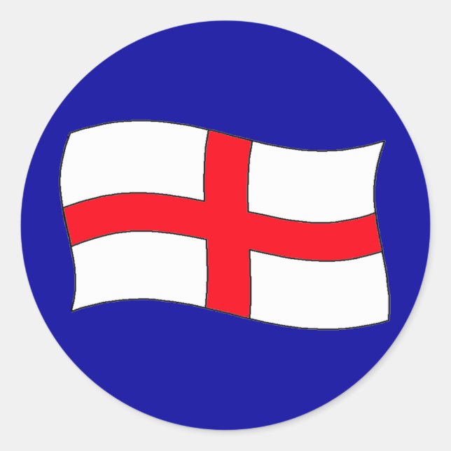 Sticker Rond Drapeau d'Angleterre (Devant)