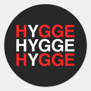 Sticker Rond Drapeau danois HYGGE