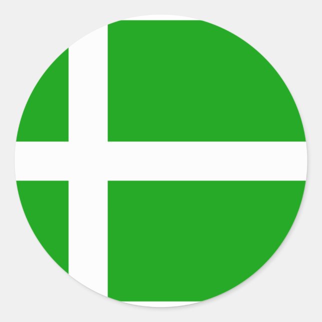 Sticker Rond Drapeau de Barra, Royaume-Uni (Devant)