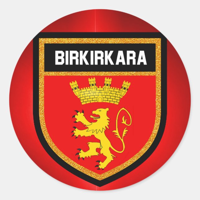 Sticker Rond Drapeau de Birkirkara (Devant)