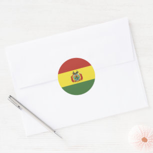 Sticker Rond drapeau de Bolivie
