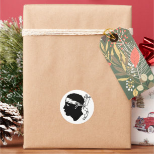 Sticker Rond Drapeau de Corse