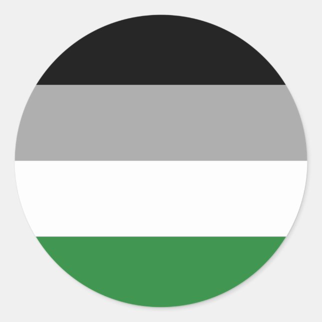 Sticker Rond Drapeau de fierté androphile (Devant)