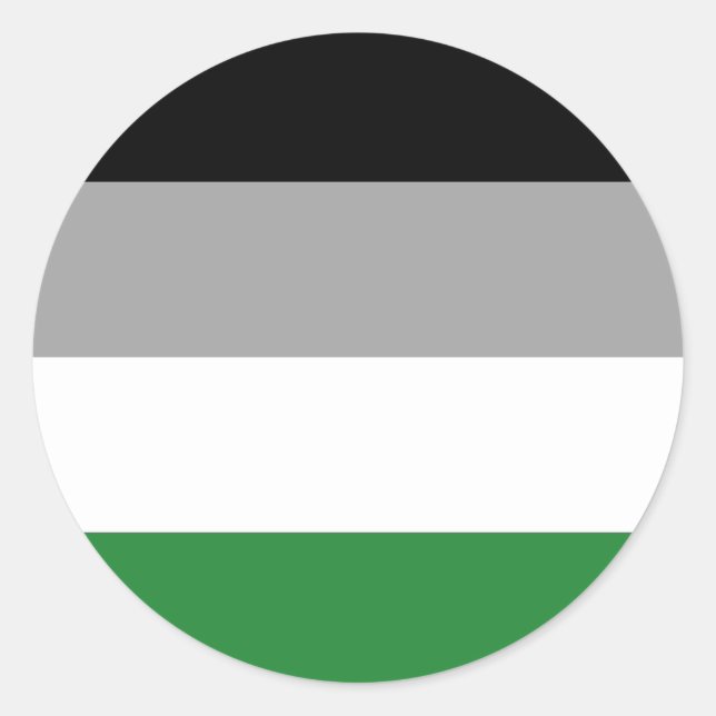Sticker Rond Drapeau de fierté androphile (Devant)