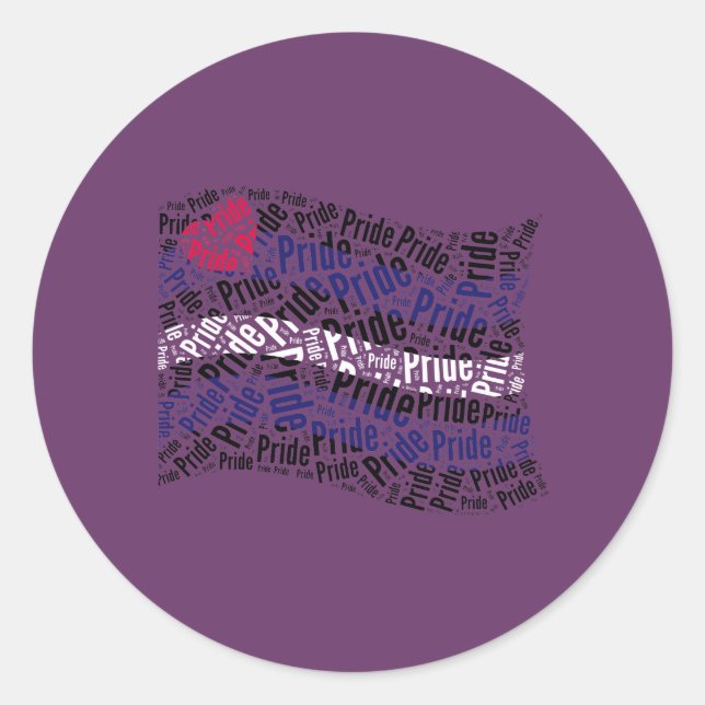 Sticker Rond Drapeau de fierté en cuir (Devant)