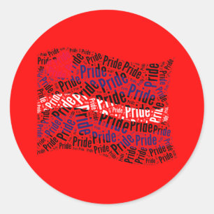 Sticker Rond Drapeau de fierté en cuir