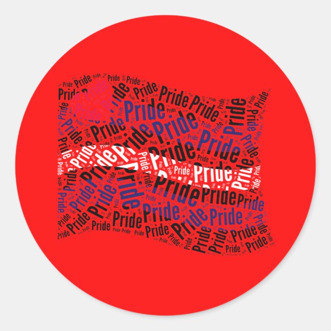 Sticker Rond Drapeau de fierté en cuir (Devant)