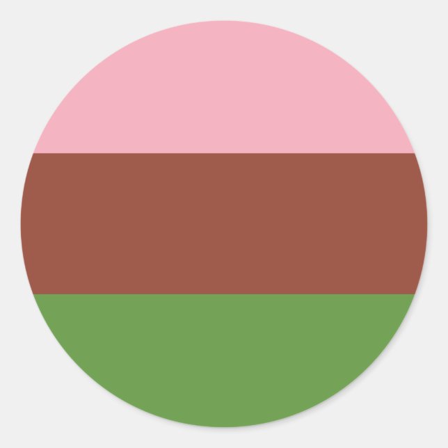 Sticker Rond Drapeau de fierté gynosexuelle (Devant)
