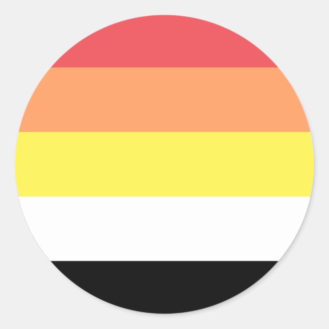 Sticker Rond Drapeau de fierté Lithsexuel (Devant)