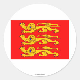 Sticker Rond Drapeau de Haute-Normandie