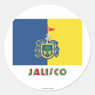 Sticker Rond Drapeau de Jalisco