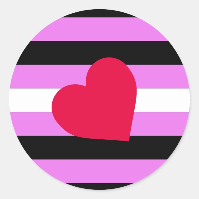 Sticker Rond Drapeau de la Fierté de fille en cuir (Devant)