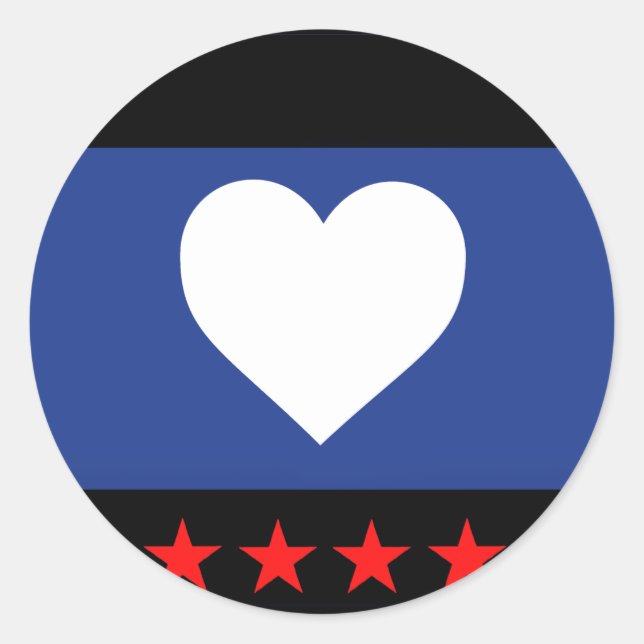 Sticker Rond Drapeau de la Fierté du pied (Devant)