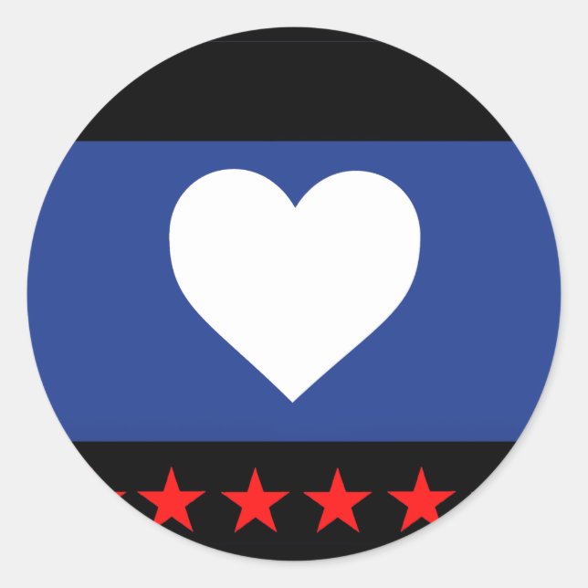 Sticker Rond Drapeau de la Fierté du pied (Devant)