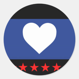 Sticker Rond Drapeau de la Fierté du pied