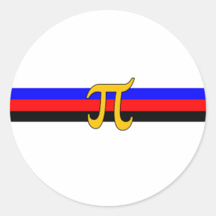 Sticker Rond Drapeau de la Fierté polyamérale