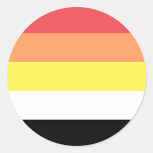 Sticker Rond Drapeau de la fierté sexuelle