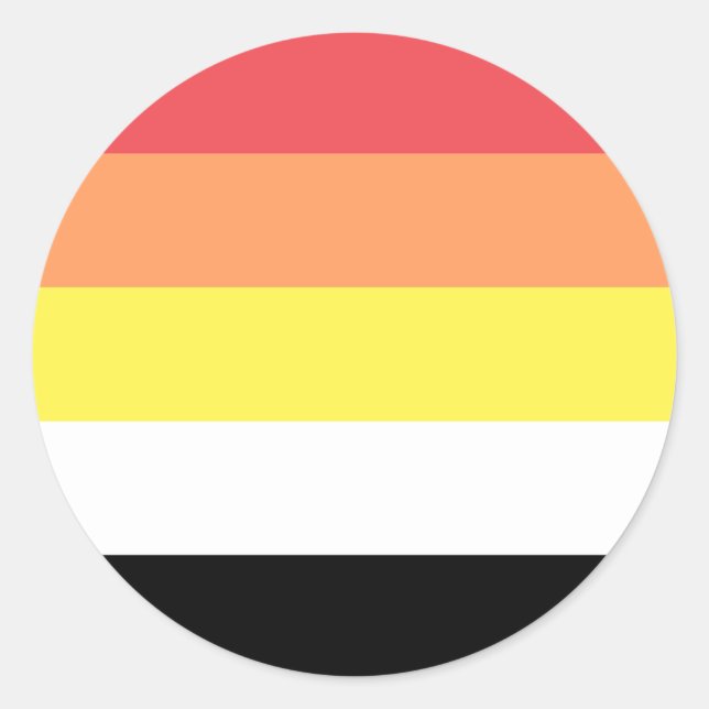 Sticker Rond Drapeau de la fierté sexuelle (Devant)
