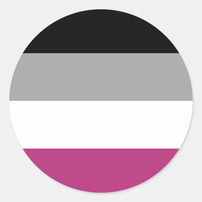 Sticker Rond Drapeau de la Gynephilia Pride (Devant)