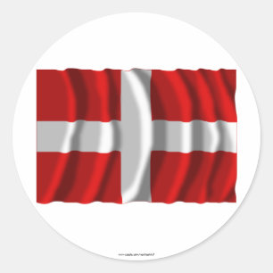 Sticker Rond Drapeau de la Haute-Savoie
