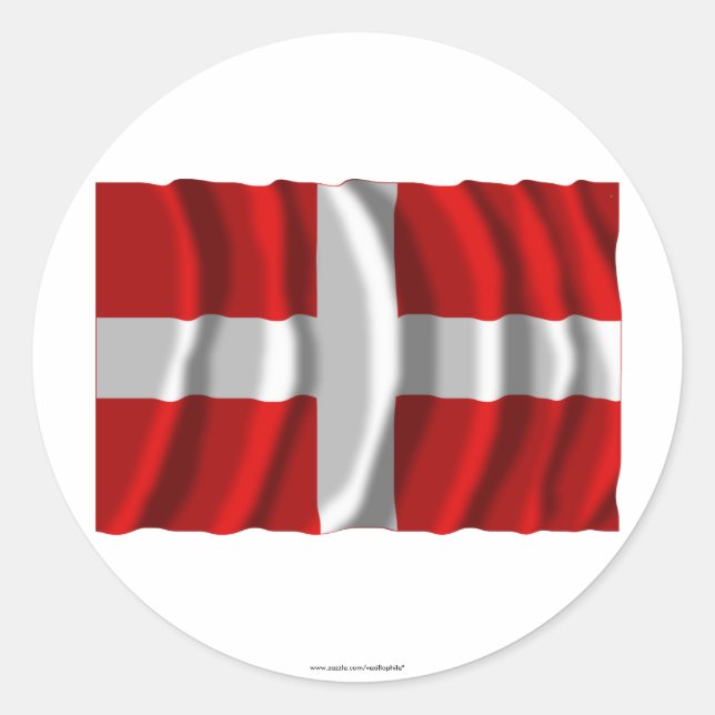 Sticker Rond Drapeau de la Haute-Savoie (Devant)