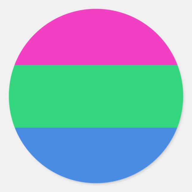 Sticker Rond Drapeau de la Pride (Devant)