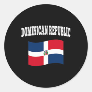 Sticker Rond Drapeau de la République dominicaine Compétition s