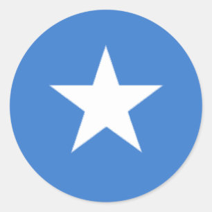 Sticker Rond Drapeau de la Somalie
