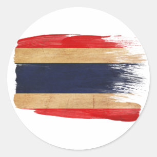 Sticker Rond Drapeau de la Thaïlande