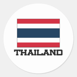 Sticker Rond Drapeau de la Thaïlande
