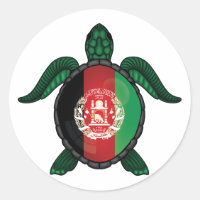 Drapeau de la tortue de mer de l'Afghanistan
