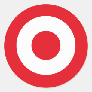Sticker Rond Drapeau de la Turquie symbole rond de l'armée