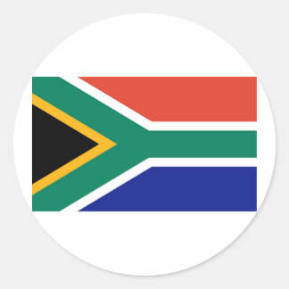 Sticker Rond Drapeau de l'Afrique du Sud