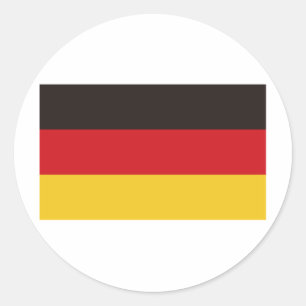 Sticker Rond Drapeau de l'Allemagne
