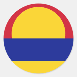 Sticker Rond Drapeau de l'atoll de Palmyre