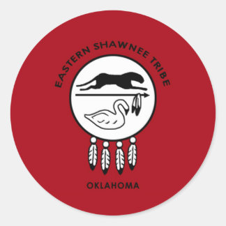 Sticker Rond Drapeau de l'Est de Shawnee