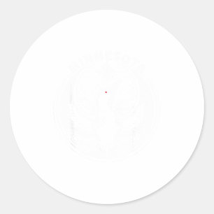 Sticker Rond Drapeau de l'État du Minnesota rebelle plongeon Mi